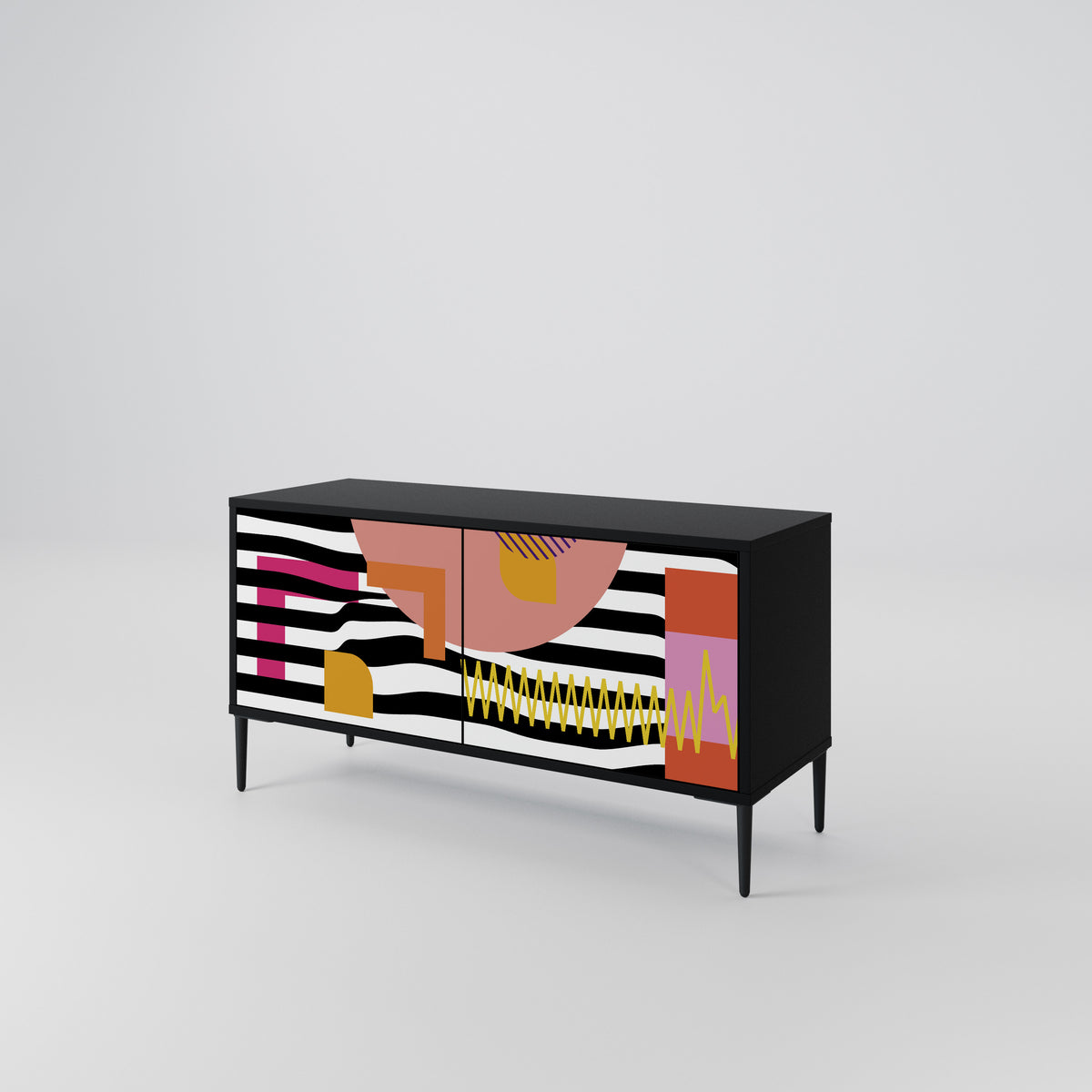 CHROMATIC ABSTRACT Mueble de TV Compacto de 2 puertas