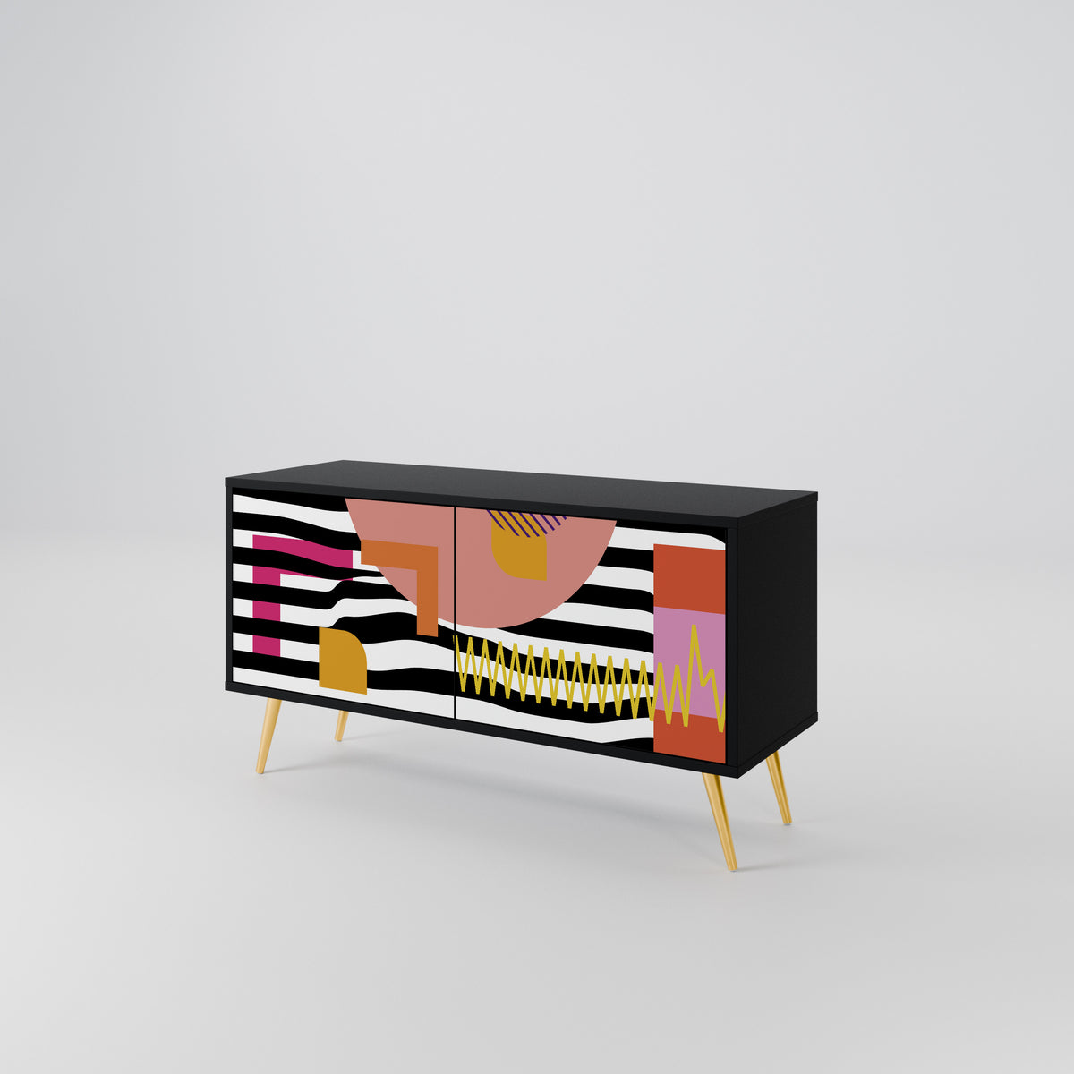 CHROMATIC ABSTRACT Mueble de TV Compacto de 2 puertas