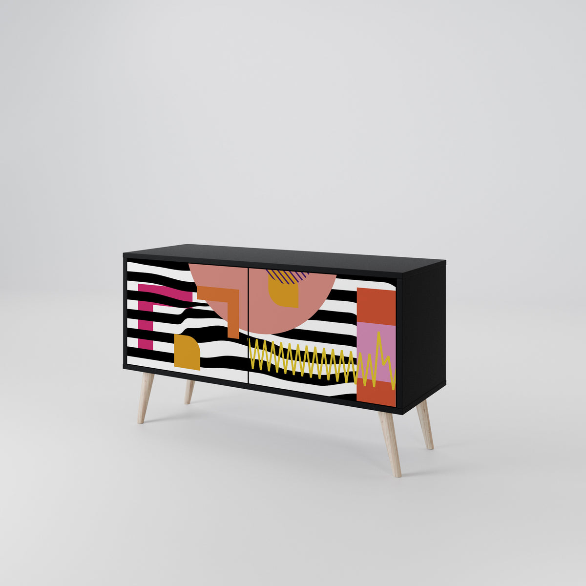 CHROMATIC ABSTRACT Mueble de TV Compacto de 2 puertas