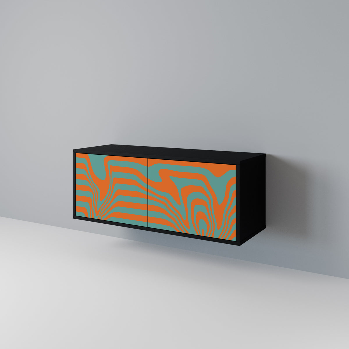 LINE COLLAPSE Mueble de TV Compacto de 2 puertas