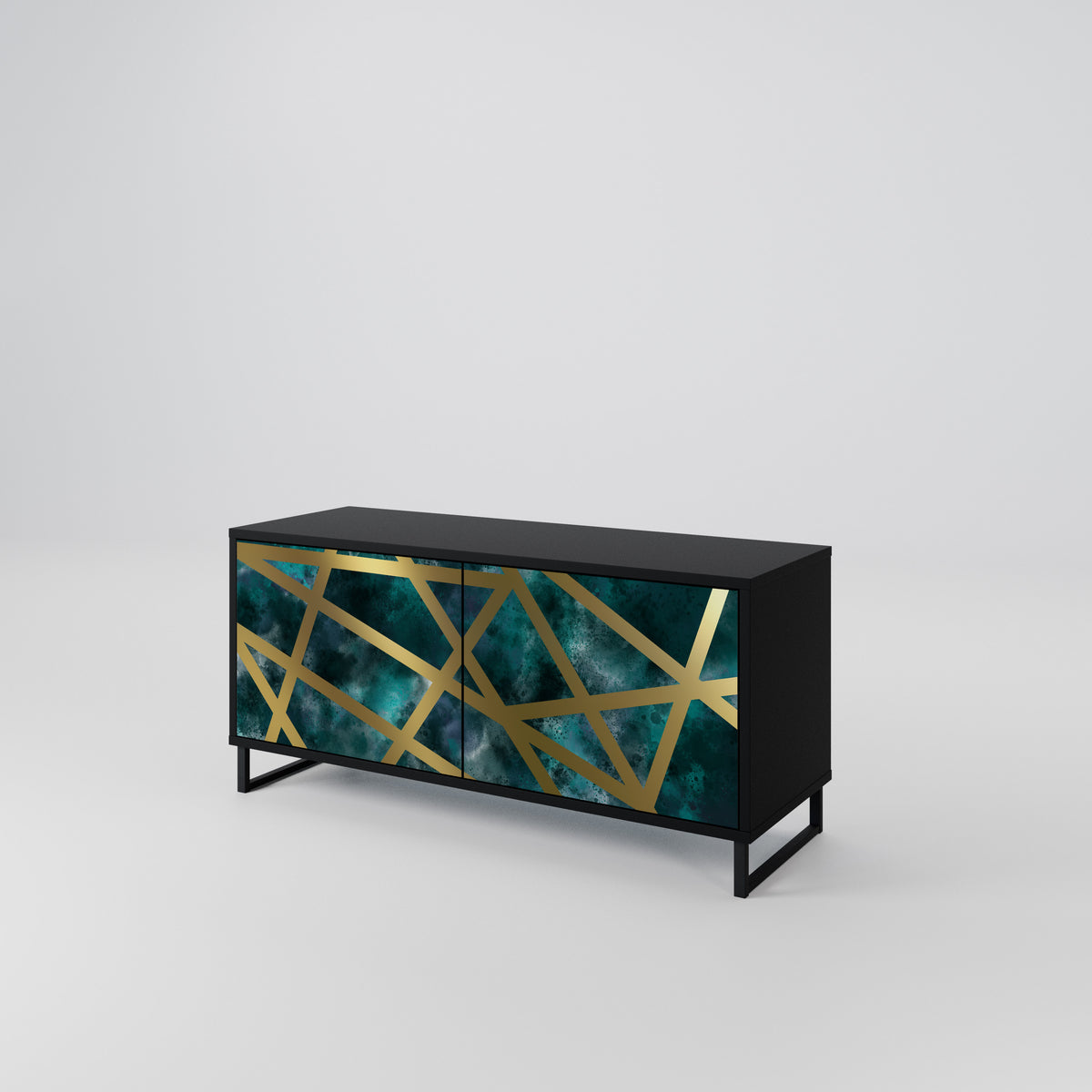 THE LABYRINTH OF GOLD Mueble de TV Compacto de 2 puertas