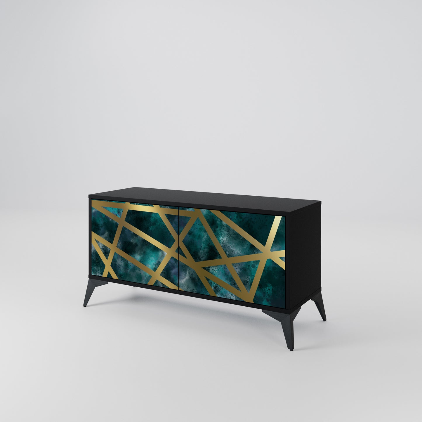 THE LABYRINTH OF GOLD Mueble de TV Compacto de 2 puertas