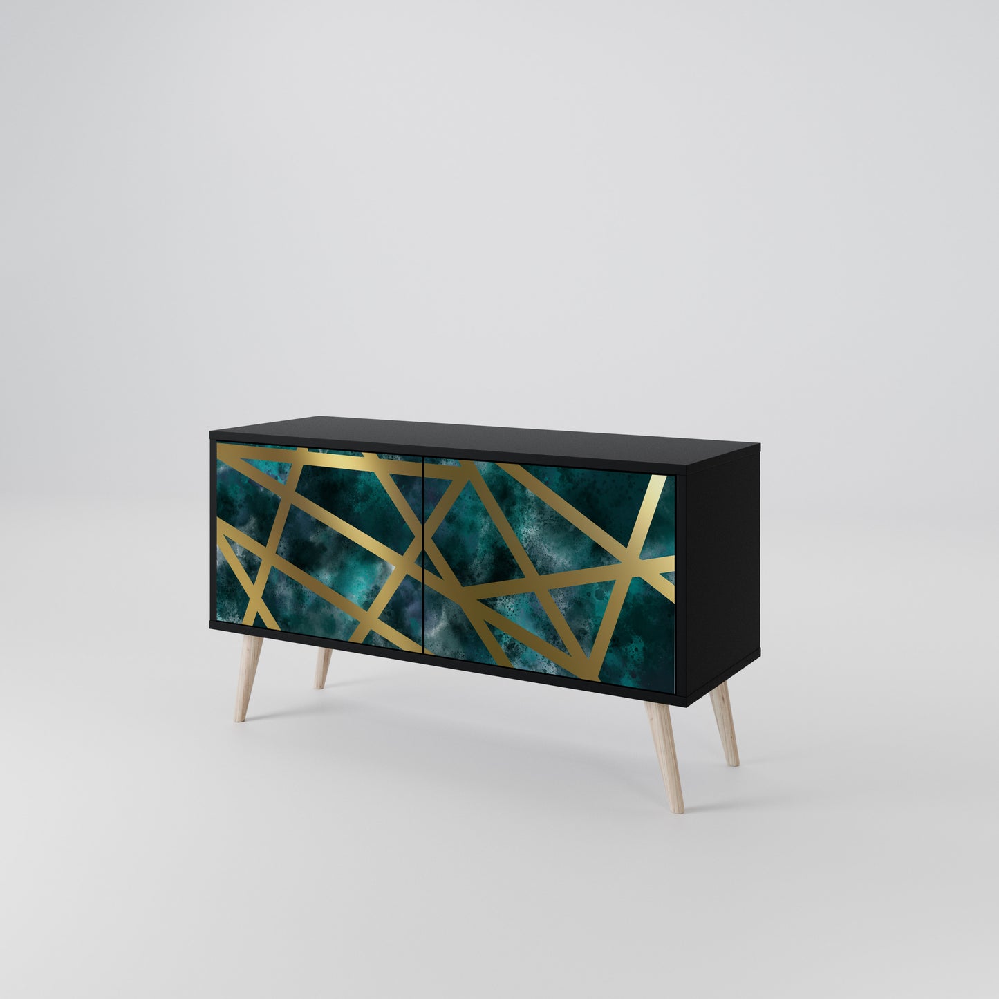 THE LABYRINTH OF GOLD Mueble de TV Compacto de 2 puertas