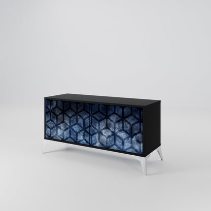 CUBIC MIST Mueble de TV Compacto de 2 puertas