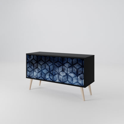 CUBIC MIST Mueble de TV Compacto de 2 puertas