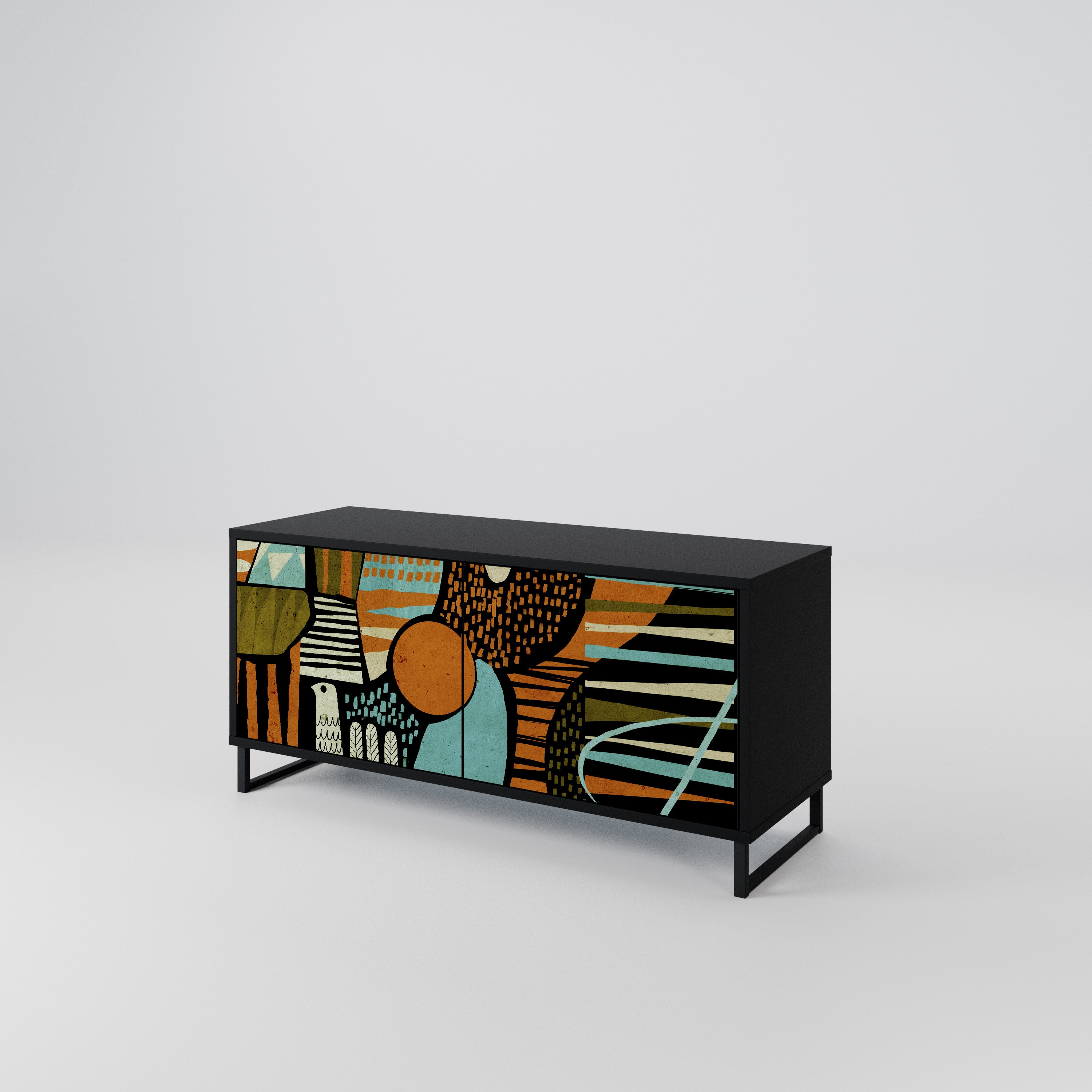 GEODE GLIMMER Compact 2-Door TV Cabinet