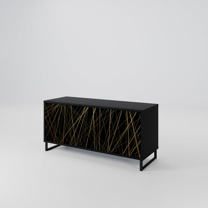 BRIGHT MESH Mueble de TV Compacto de 2 puertas