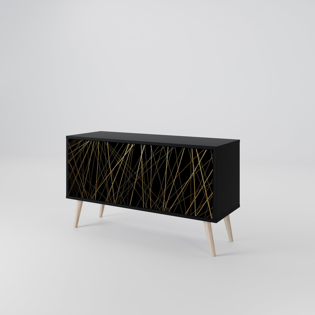 BRIGHT MESH Mueble de TV Compacto de 2 puertas
