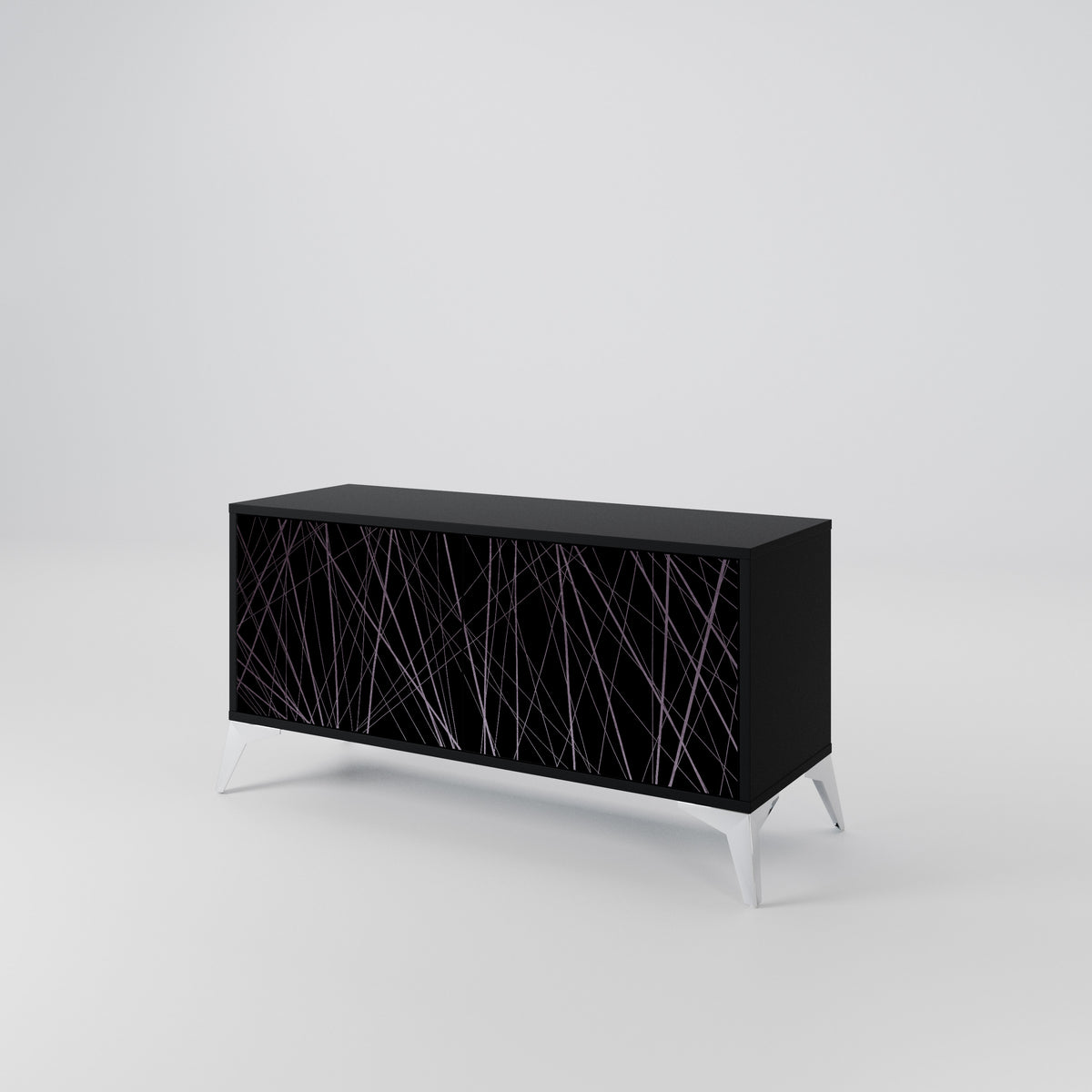 SHIMMER SPIDERGRAM Compact 2-Door TV Cabinet
