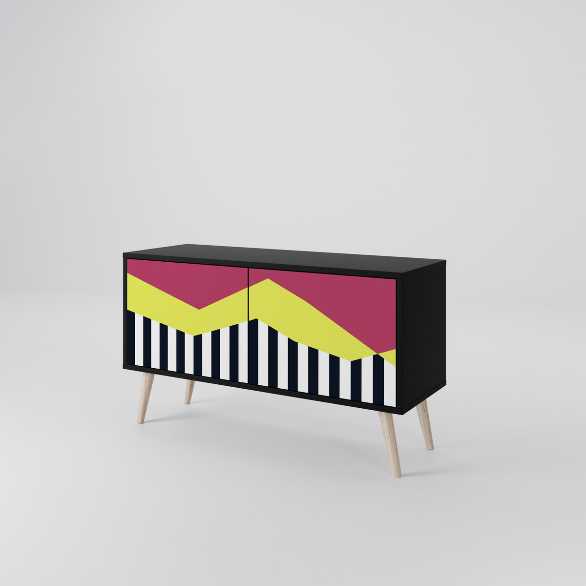 PIANO FANTASY Mueble de TV Compacto de 2 puertas
