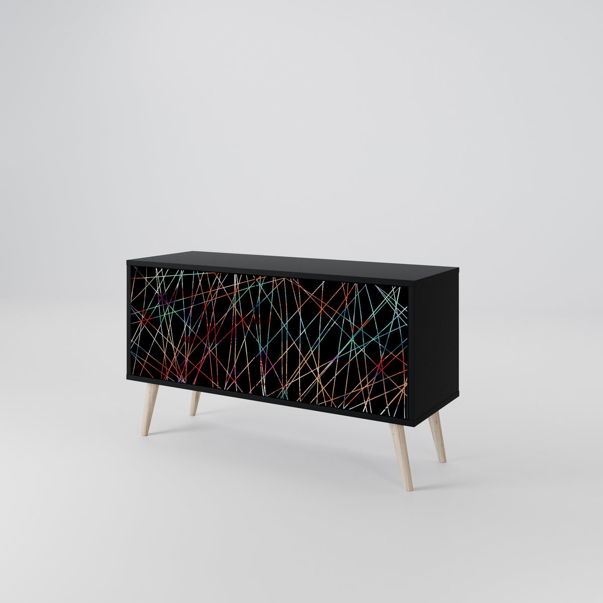 LUMINOUS SNARE Mueble de TV Compacto de 2 puertas