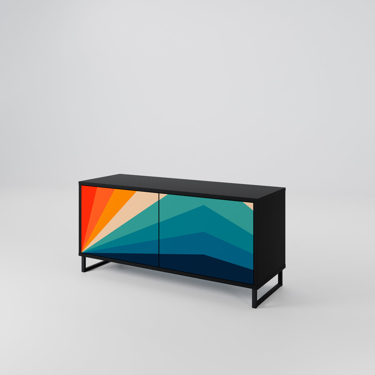 PRISM CONCUSSION Mueble de TV Compacto de 2 puertas