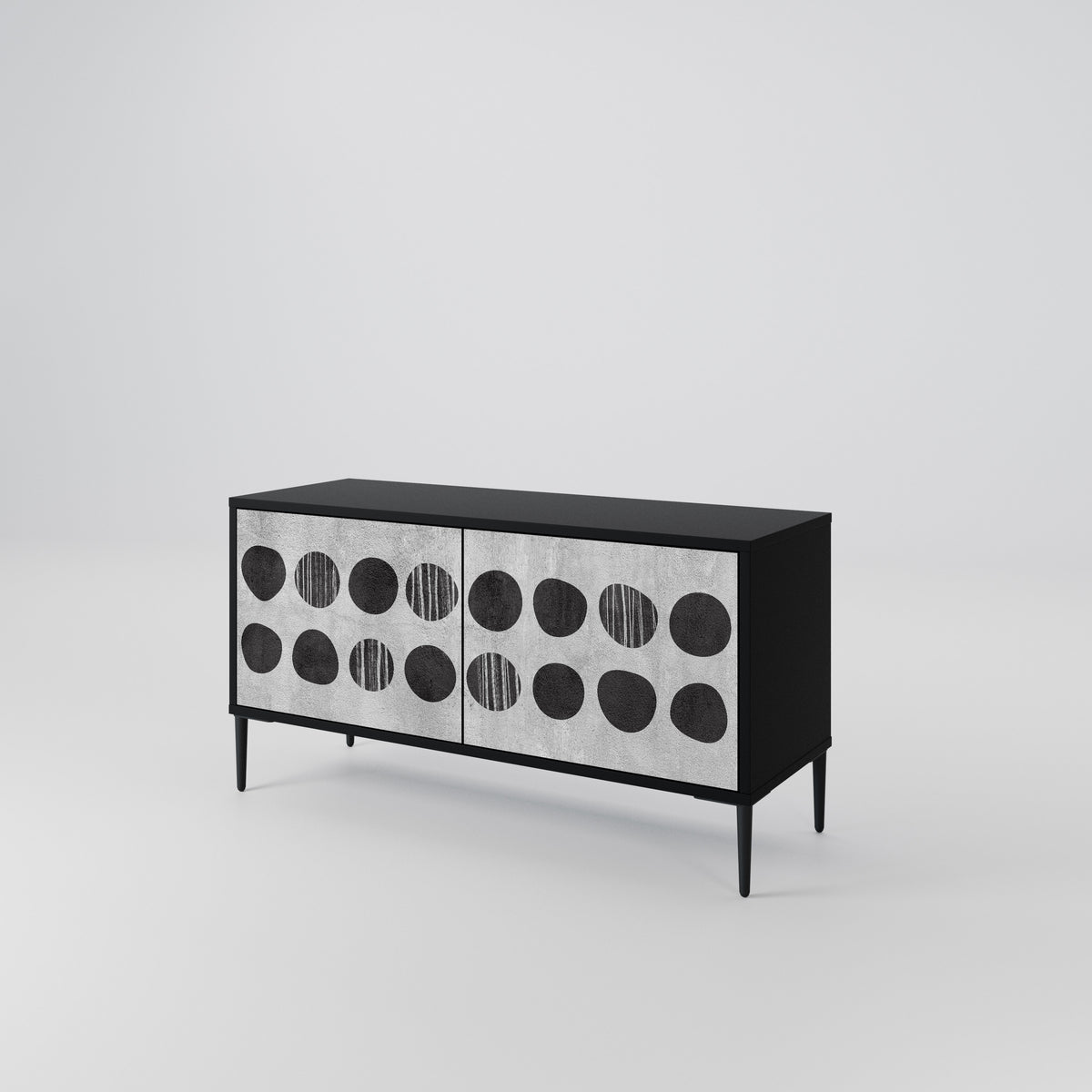 GHOSTLY GRADIENTS Mueble de TV Compacto de 2 puertas
