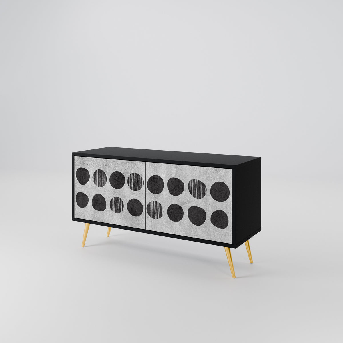 GHOSTLY GRADIENTS Compact 2-Door TV Cabinet