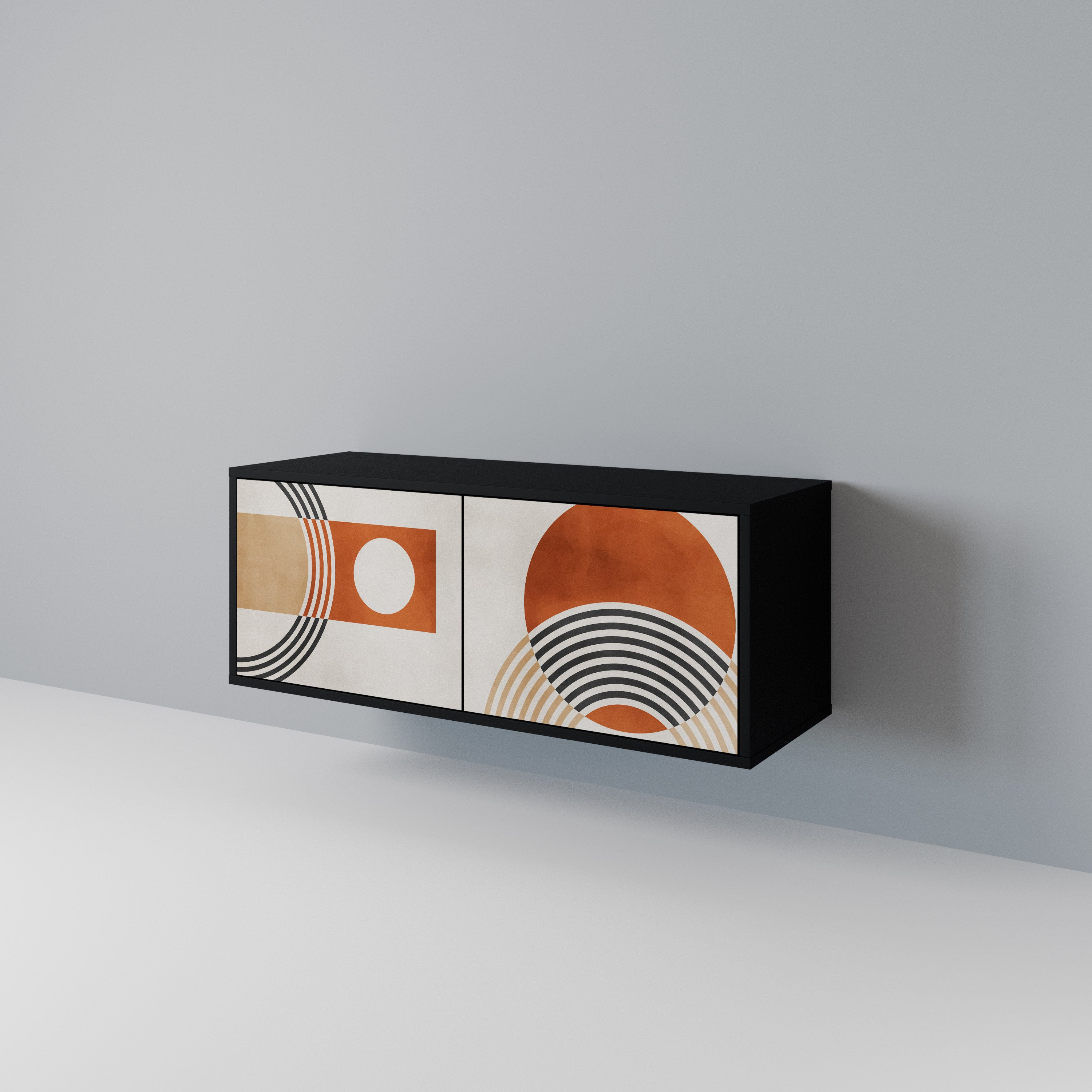 SPACE AROUND Compact 2-Door TV Cabinet