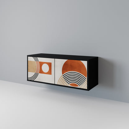 SPACE AROUND Mueble de TV Compacto de 2 puertas