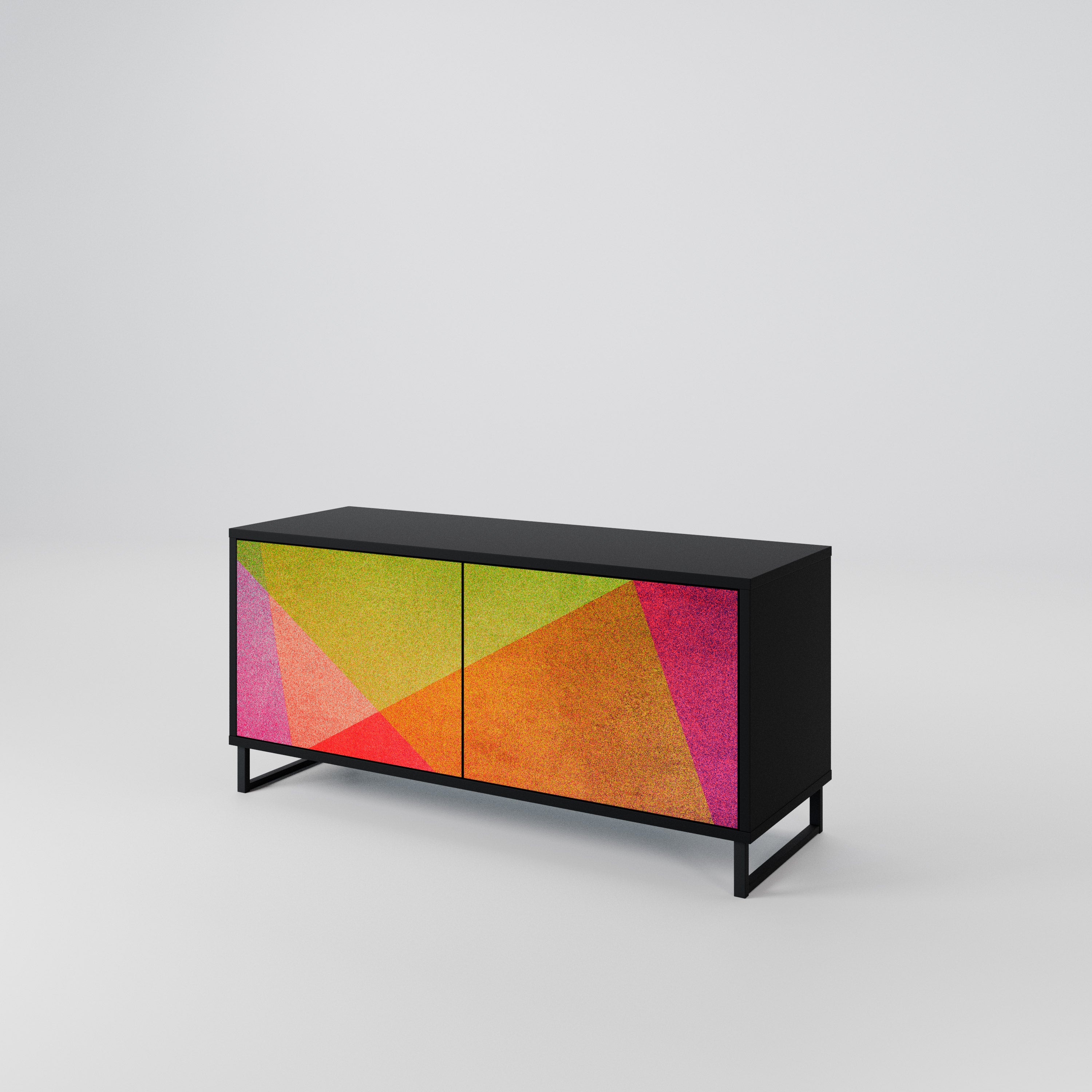 VIVID GEOMETRY Compact 2-Door TV Cabinet