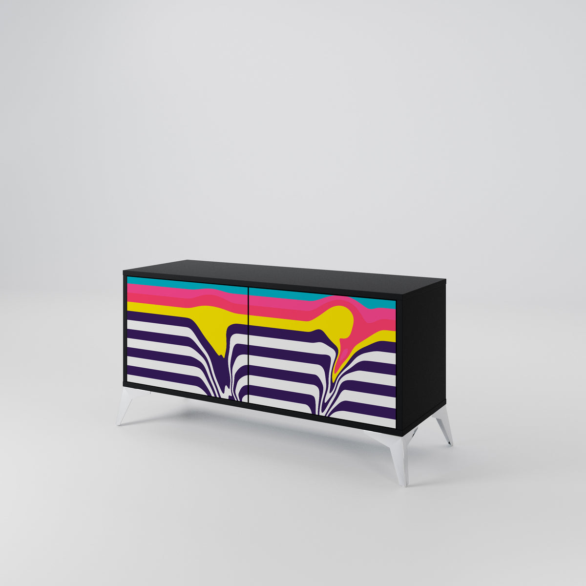 TONE COLLAPSE Compact 2-Door TV Cabinet