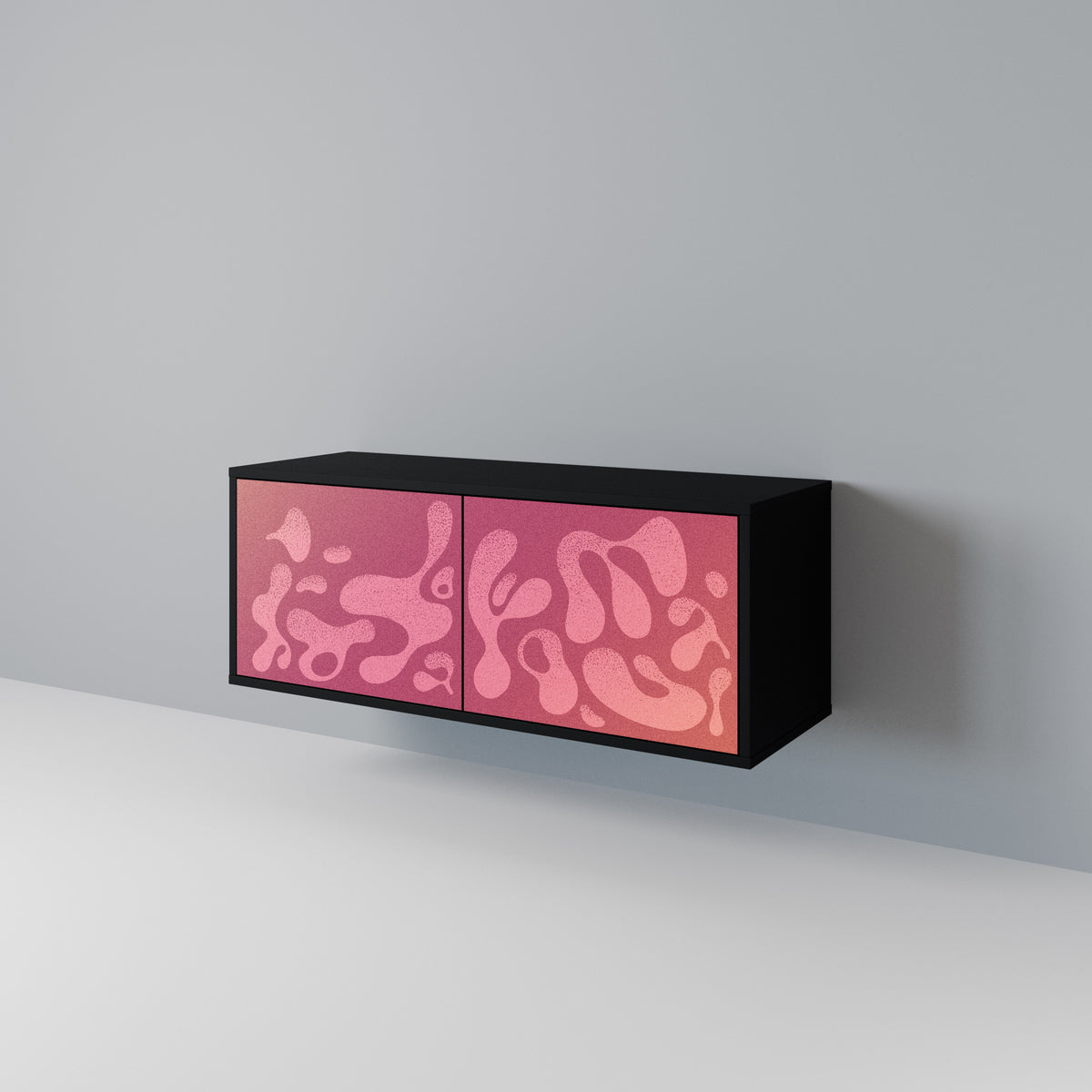IRREGULAR PINK Mueble de TV Compacto de 2 puertas