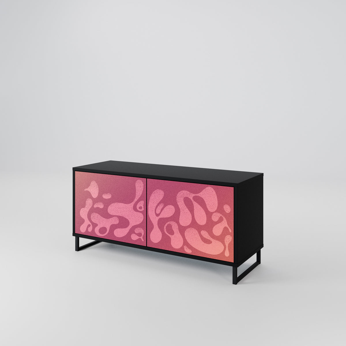 IRREGULAR PINK Mueble de TV Compacto de 2 puertas