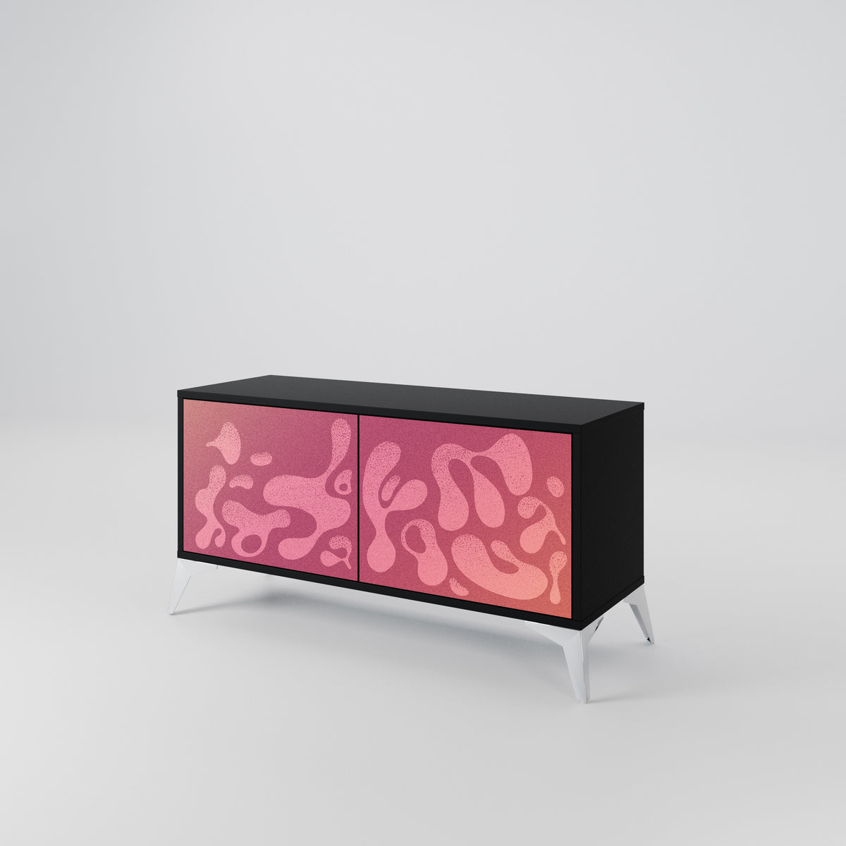 IRREGULAR PINK Mueble de TV Compacto de 2 puertas
