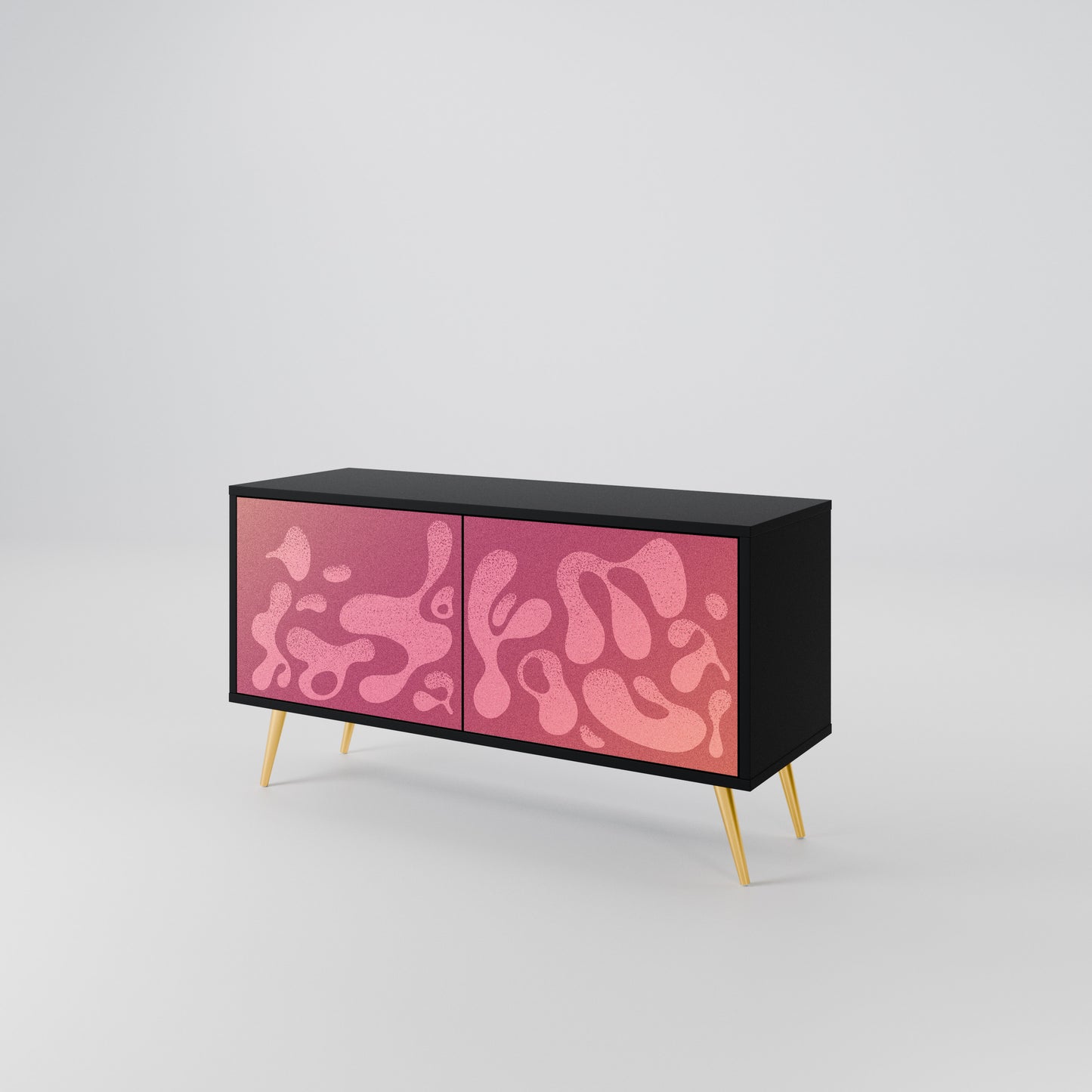 IRREGULAR PINK Mueble de TV Compacto de 2 puertas