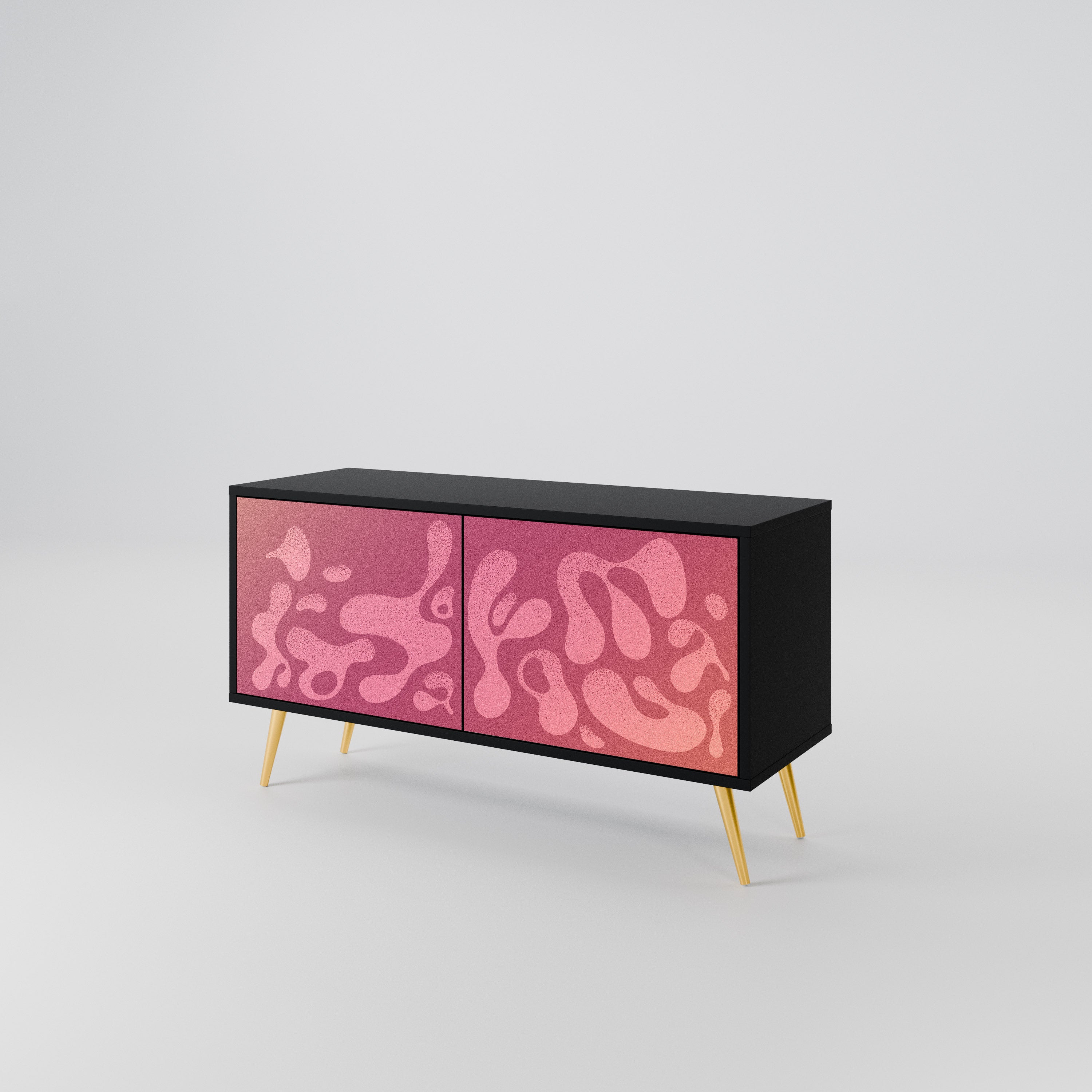 IRREGULAR PINK Compact 2-Door TV Cabinet
