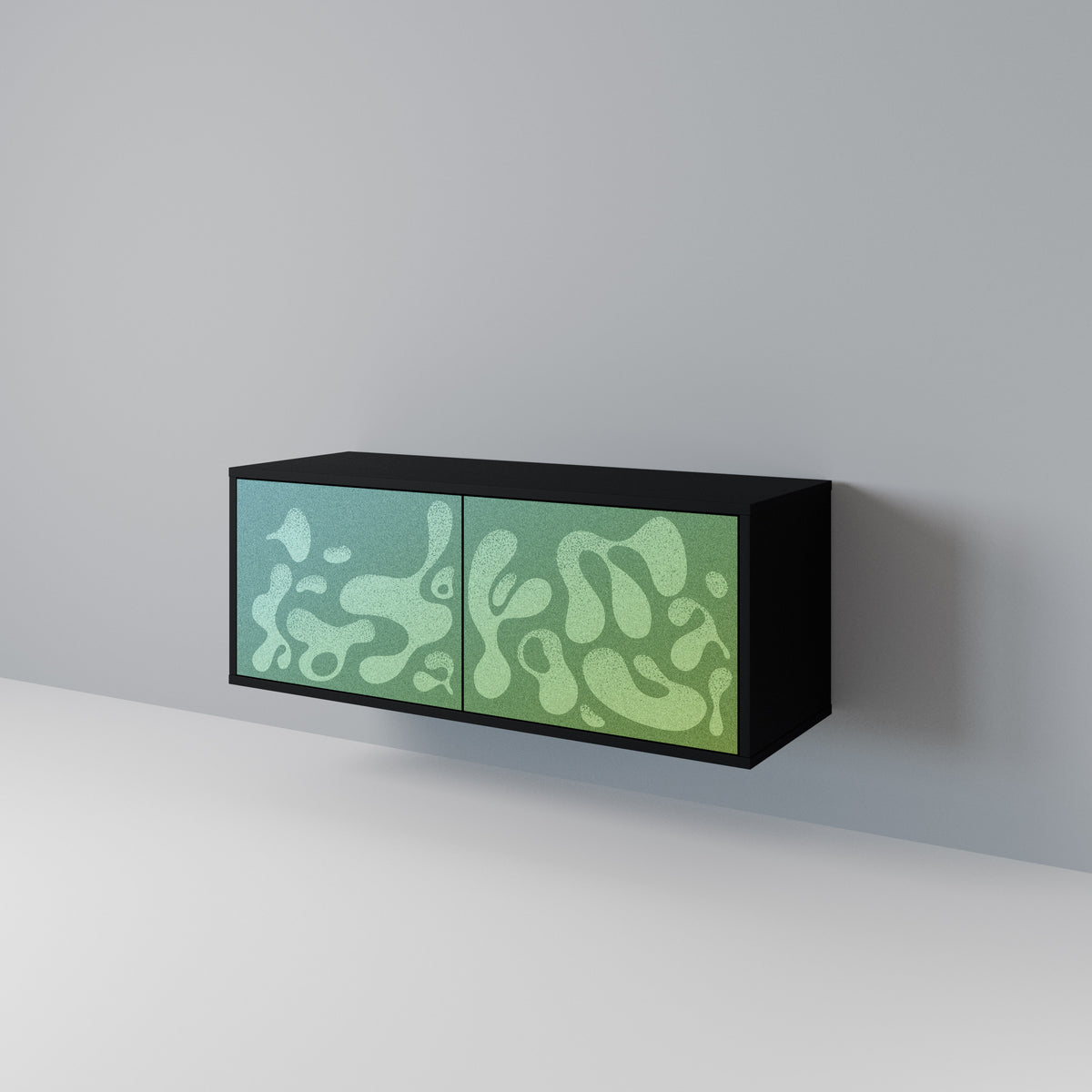 IRREGULAR BLUE Compact 2-Door TV Cabinet