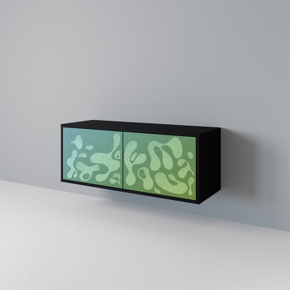 IRREGULAR BLUE Mueble de TV Compacto de 2 puertas