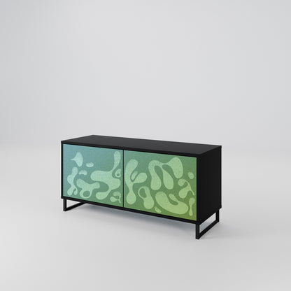IRREGULAR BLUE Mueble de TV Compacto de 2 puertas