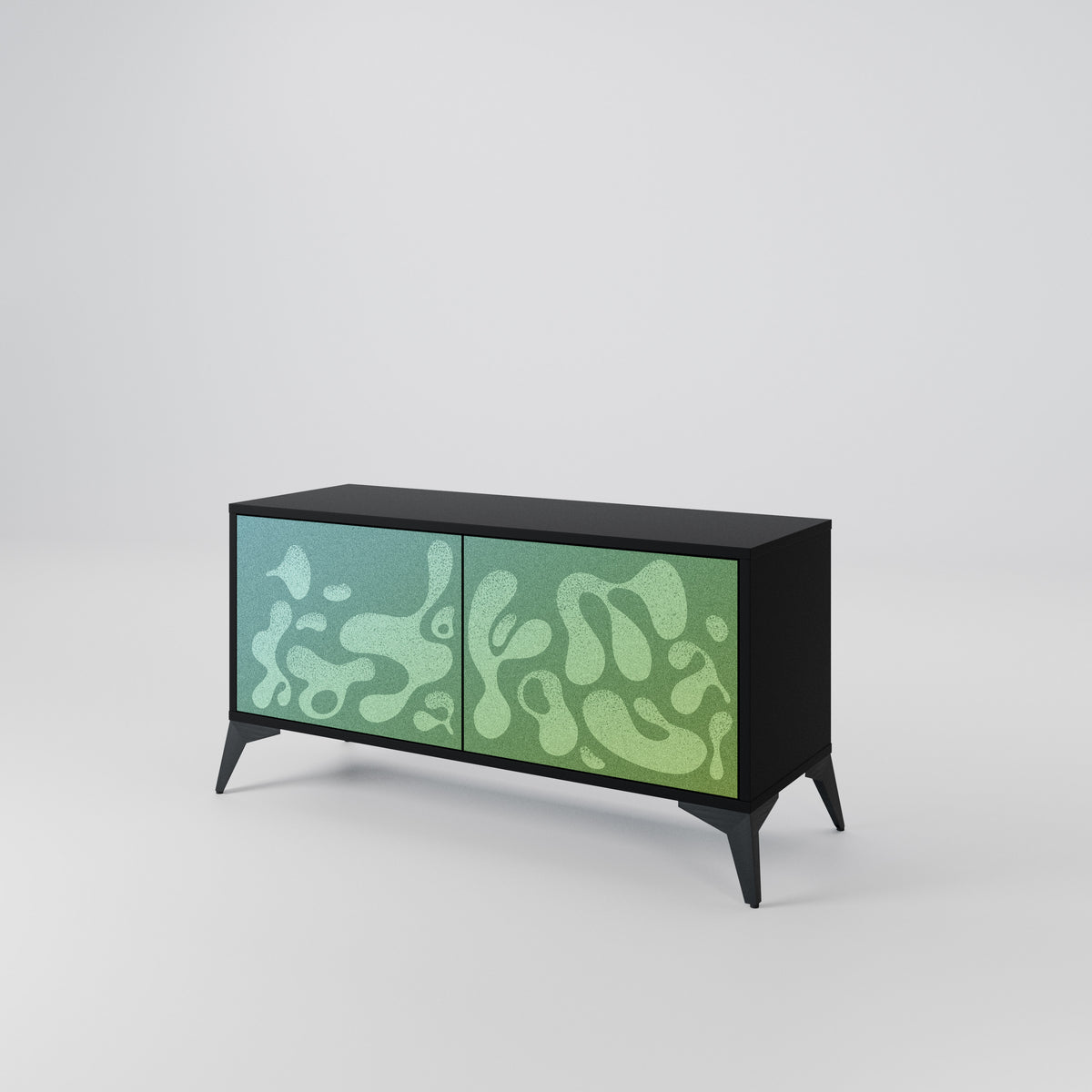 IRREGULAR BLUE Compact 2-Door TV Cabinet