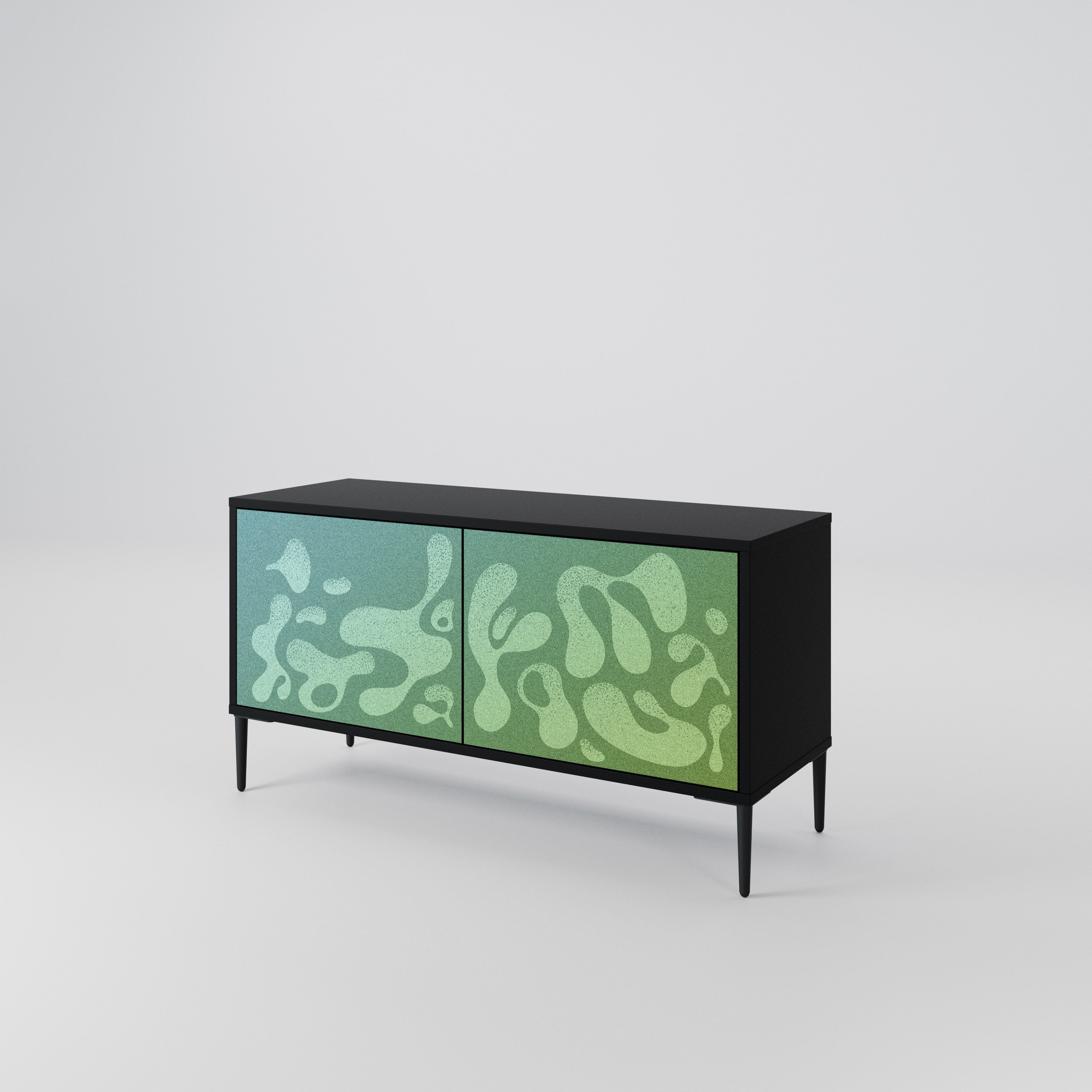 IRREGULAR BLUE Compact 2-Door TV Cabinet
