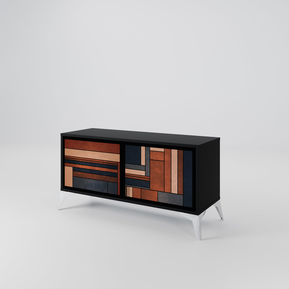 INTREPID FORMATION Mueble de TV Compacto de 2 puertas