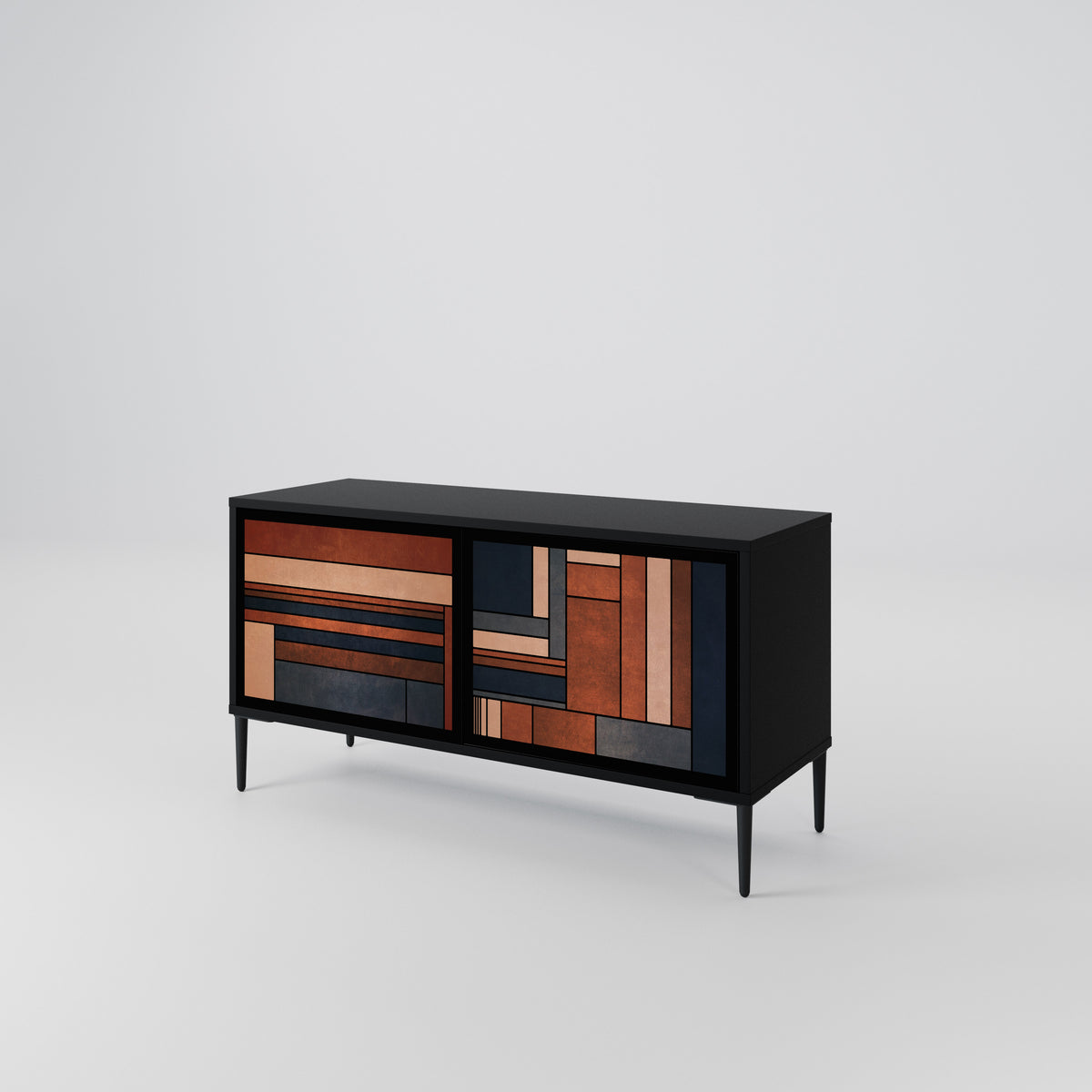 INTREPID FORMATION Mueble de TV Compacto de 2 puertas