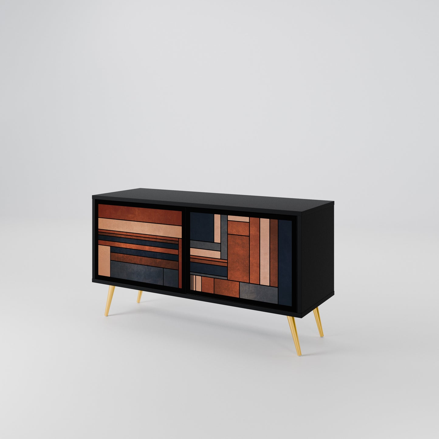 INTREPID FORMATION Mueble de TV Compacto de 2 puertas