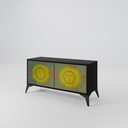 SUNSHINE EULOGY Mueble de TV Compacto de 2 puertas