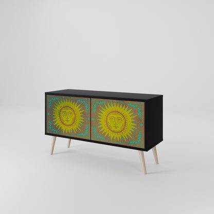 SUNSHINE EULOGY Mueble de TV Compacto de 2 puertas