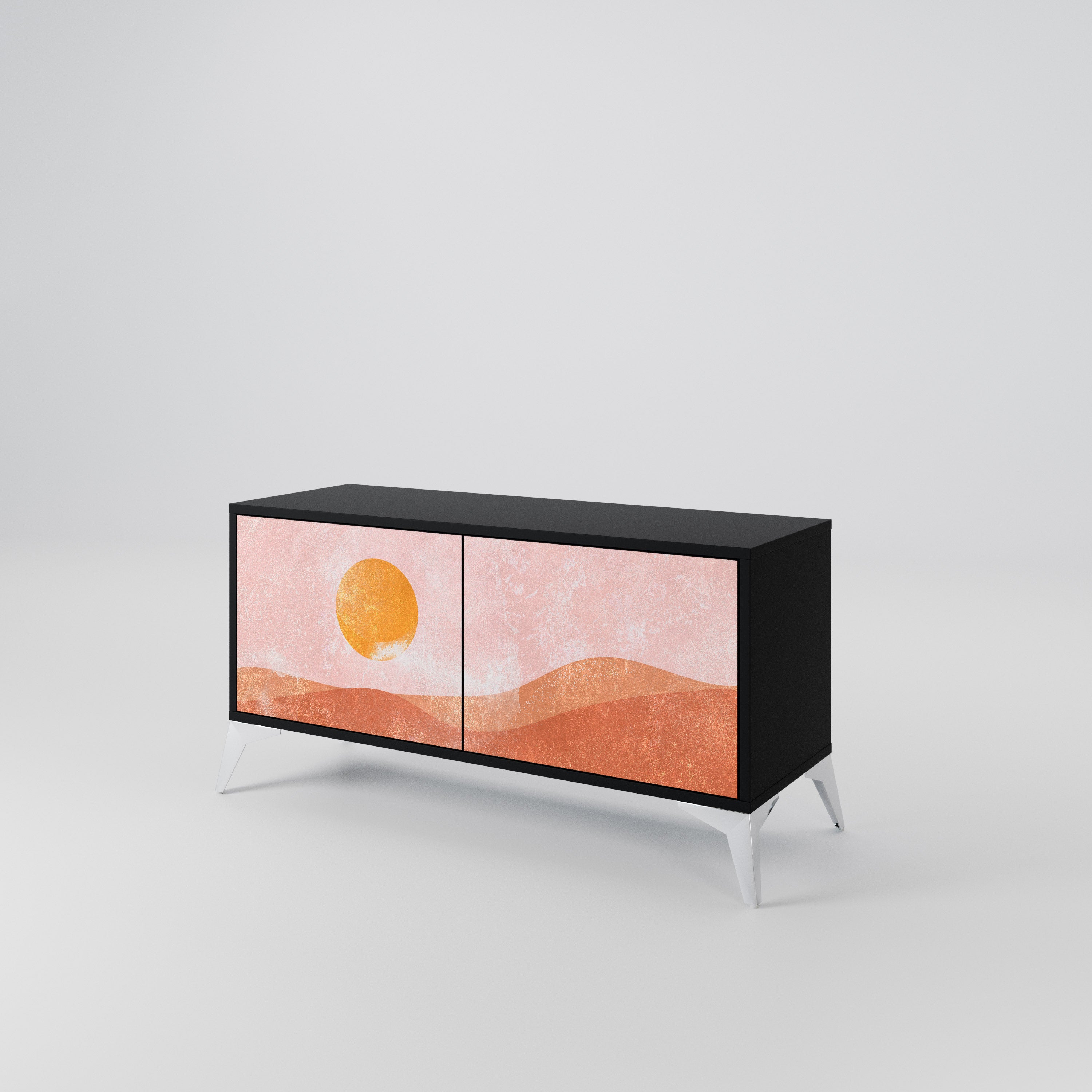 LUMINOUS SUNLIGHT Compact 2-Door TV Cabinet