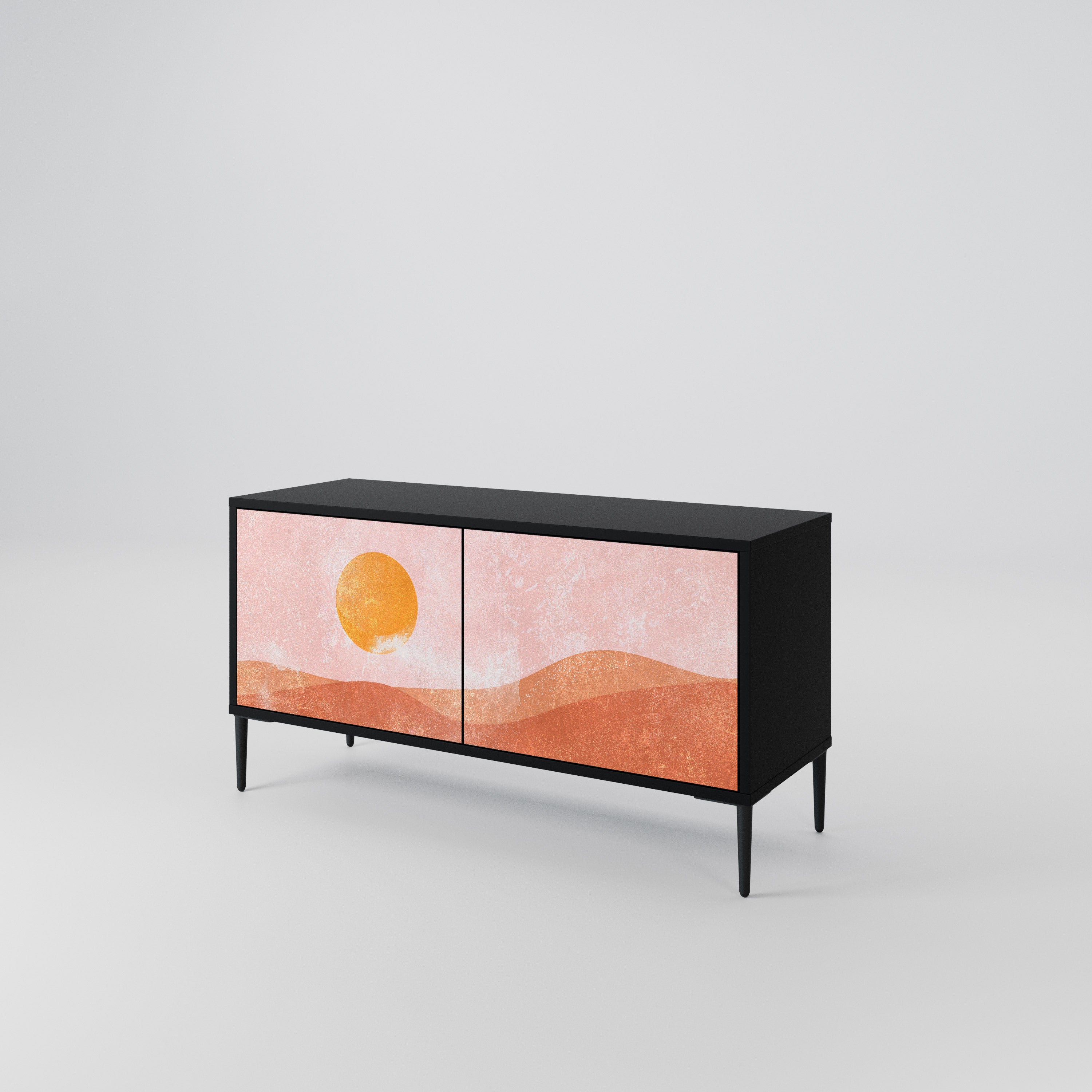 LUMINOUS SUNLIGHT Compact 2-Door TV Cabinet
