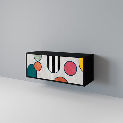 COOL STORY Mueble de TV Compacto de 2 puertas