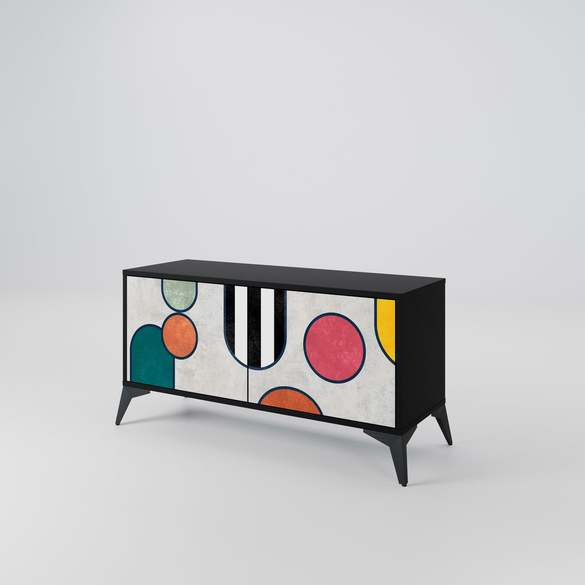 COOL STORY Mueble de TV Compacto de 2 puertas