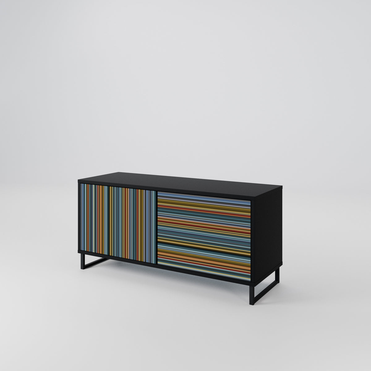 LINEOUT SPECTRUM Mueble de TV Compacto de 2 puertas