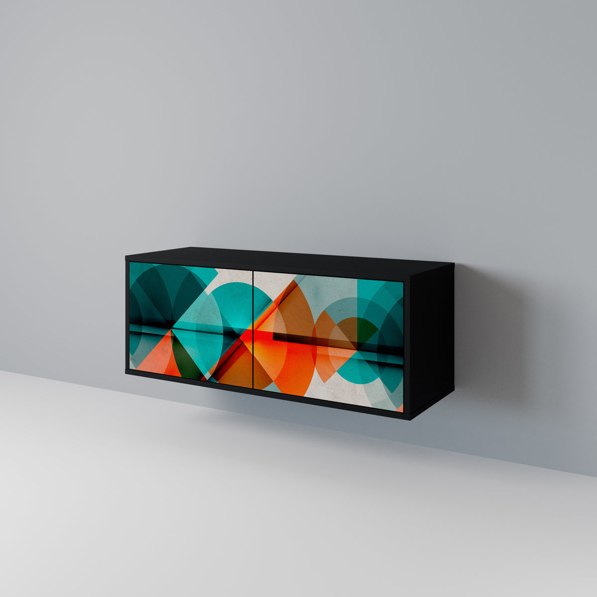 CIRCULAR RHAPSODY Mueble de TV Compacto de 2 puertas