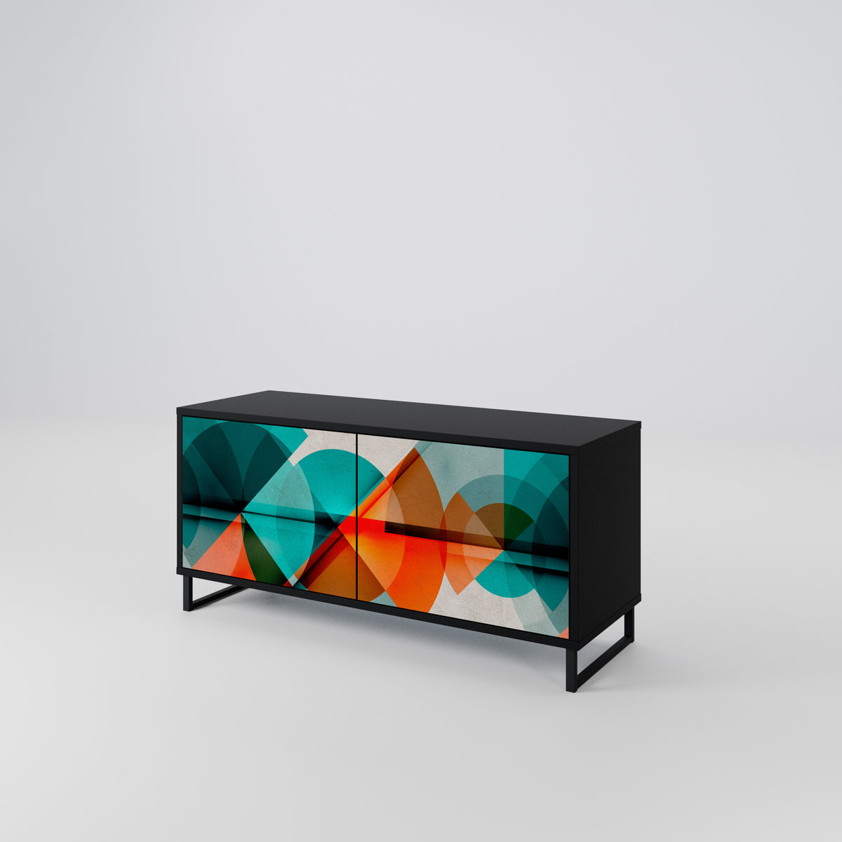 CIRCULAR RHAPSODY Mueble de TV Compacto de 2 puertas