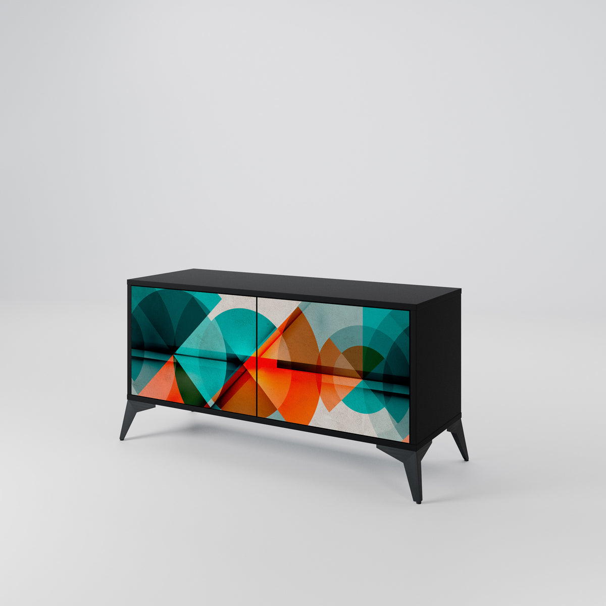 CIRCULAR RHAPSODY Mueble de TV Compacto de 2 puertas