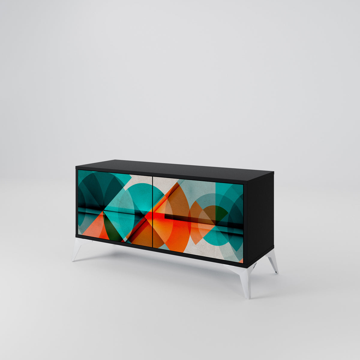 CIRCULAR RHAPSODY Mueble de TV Compacto de 2 puertas