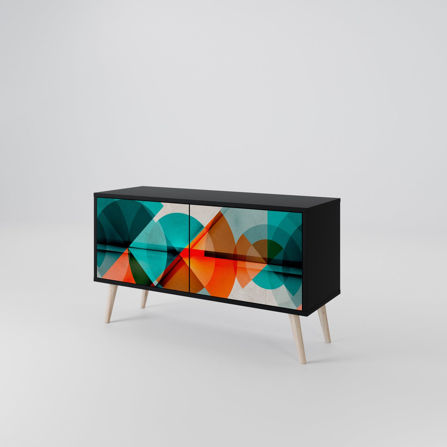 CIRCULAR RHAPSODY Mueble de TV Compacto de 2 puertas