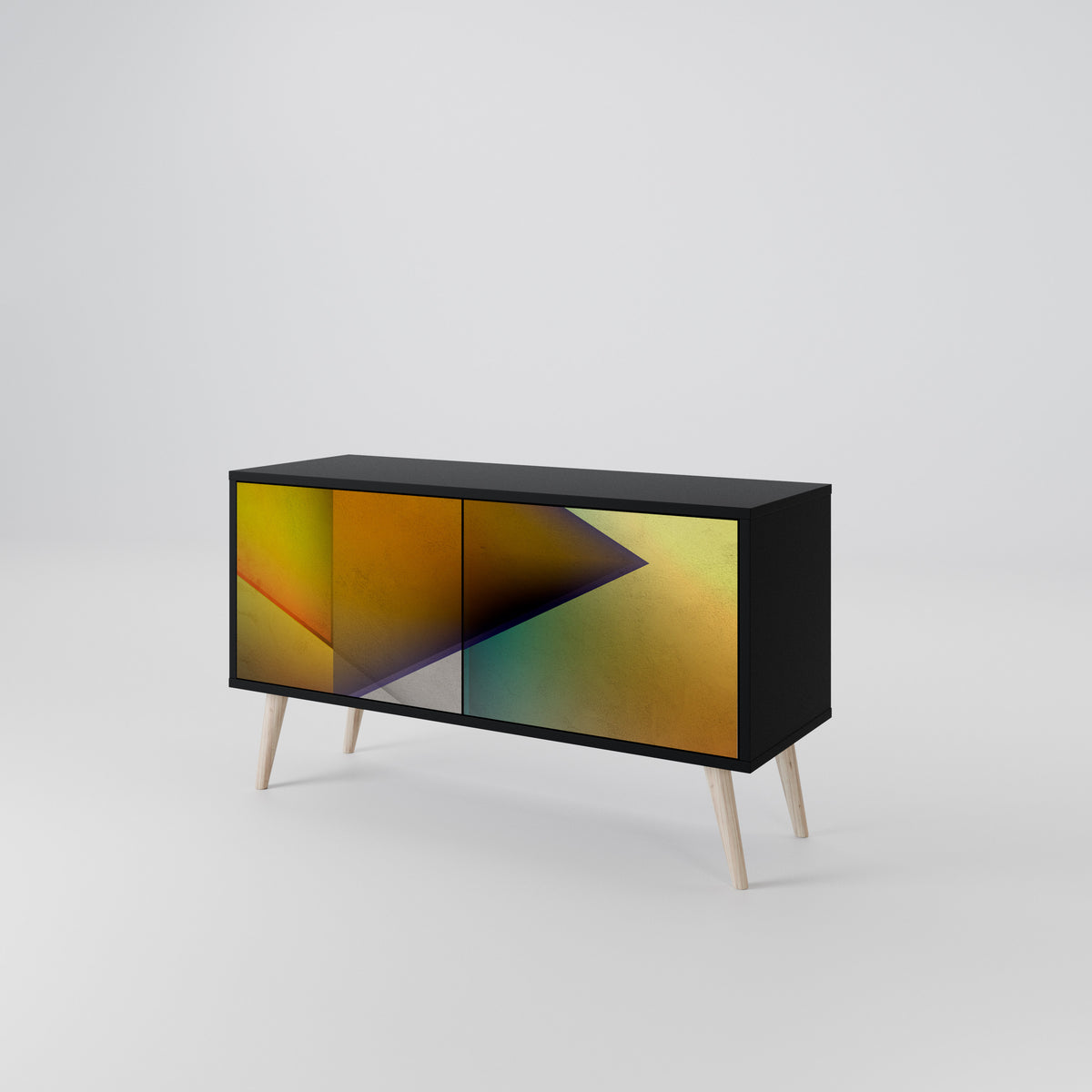 PIERCING SHARPNESS Mueble de TV Compacto de 2 puertas