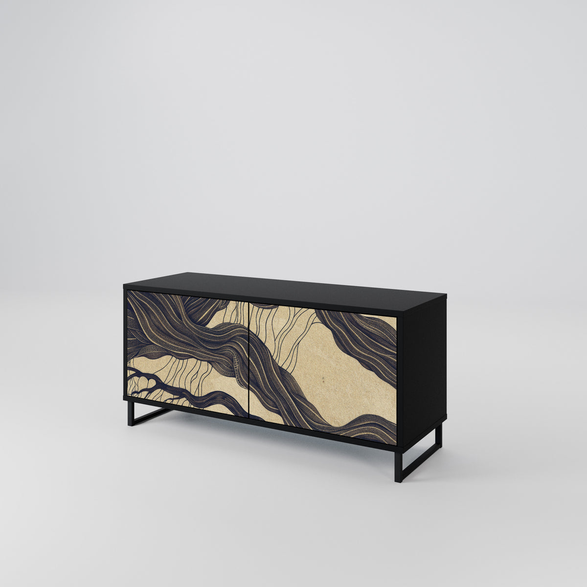 UNIFIED FRAGMENTS Mueble de TV Compacto de 2 puertas