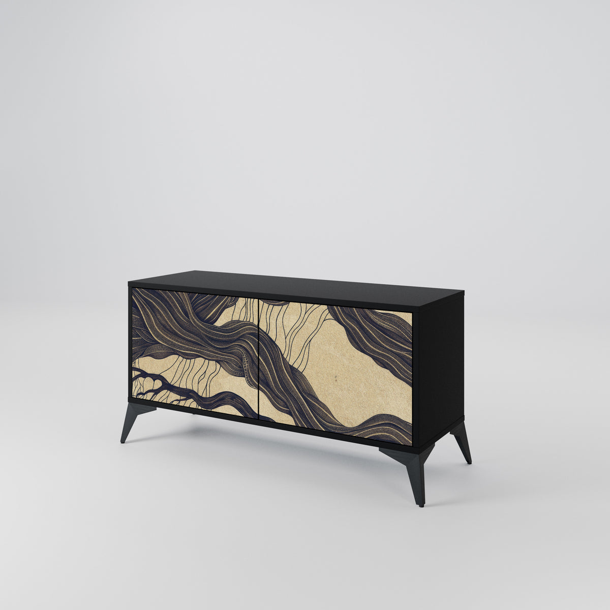 UNIFIED FRAGMENTS Mueble de TV Compacto de 2 puertas